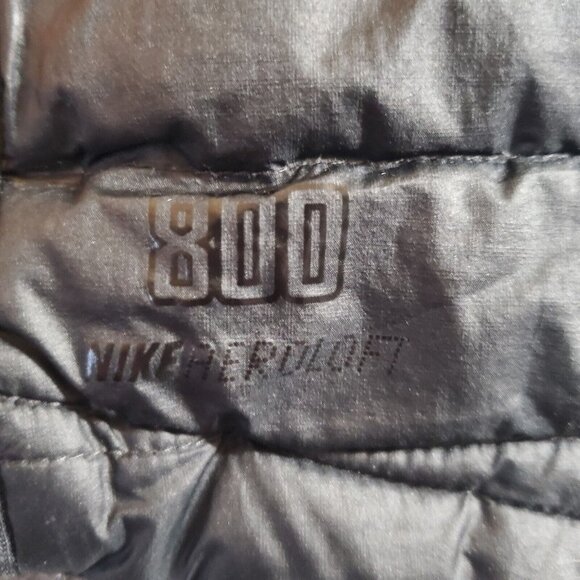 Nike TECH FLEECE AEROLOFT 800 BOMBER GRIMM GALA Jacket Black Womens sz Medium #2 - Picture 3 of 16